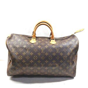 Authentic Louis Vuitton Speedy 40 Brown Monogram Hand Bag mn698-010226